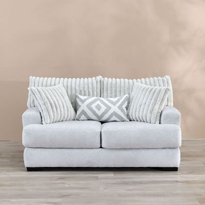 Tron 2-Seater Fabric Sofa - Grey - With 2-Year Warranty