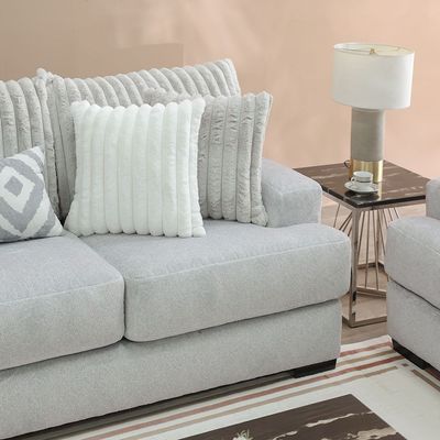 Tron 2-Seater Fabric Sofa - Grey - With 2-Year Warranty