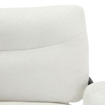 Powell 1-Seater Fabric Accent Chair - White - With 2-Year Warranty