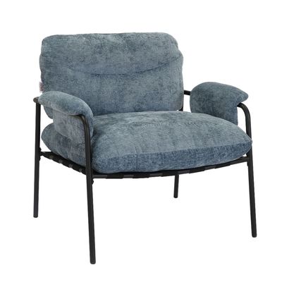 Powell 1-Seater Fabric Accent Chair -Soft Blue - With 2-Year Warranty