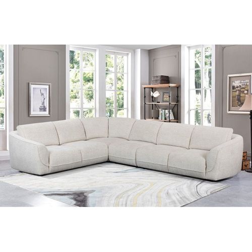 Veloz Fabric Corner Sofa - Beige