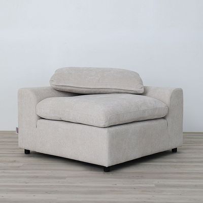 Laxus Corner Wedge with Pillow - Ivory