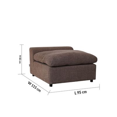 Laxus 1-Seater Armless - Brown