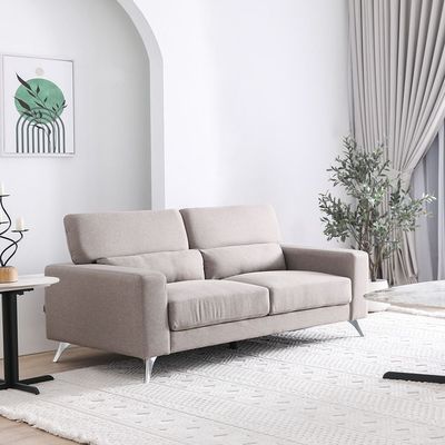 Bena 5-Seater Fabric Sofa Set - Light Brown - With 2-Year Warranty