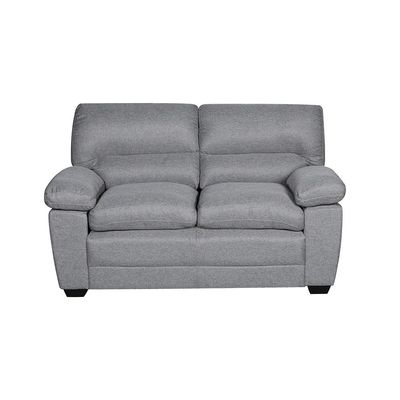 Meza 2-Seater Fabric Sofa - Steel Grey - With 2-Year Warranty