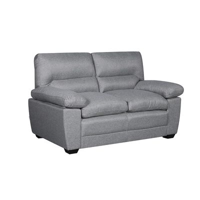 Meza 2-Seater Fabric Sofa - Steel Grey - With 2-Year Warranty