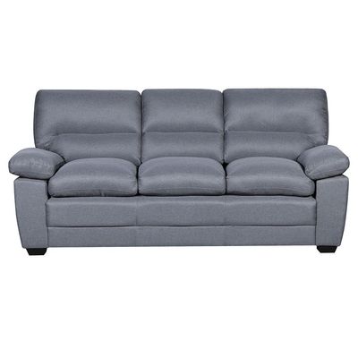 Meza 3 Seater Fabric Sofa - Smoke Grey