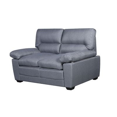 Meza 2 Seater Fabric Sofa - Smoke Grey
