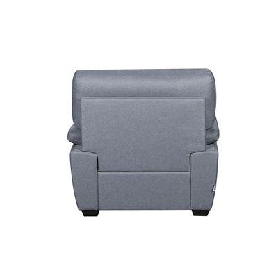 Meza 1-Seater Fabric Sofa - Smoke Grey - With 2-Year Warranty