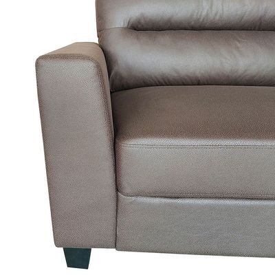 أريكة زاوية قماش 3 مقاعد من هيليكس - بني فاتح - مع ضمان لمدة عامين