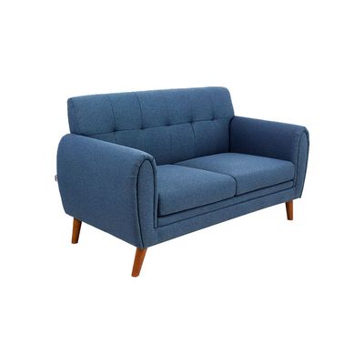 Clifford 2-Seater Fabric Sofa - Dark Blue - With 2-Year Warranty