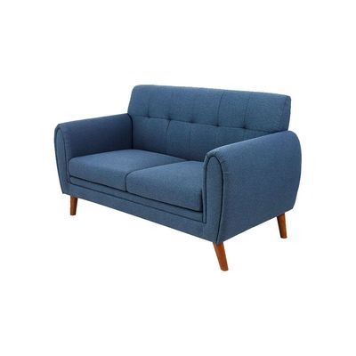 Clifford 2-Seater Fabric Sofa - Dark Blue - With 2-Year Warranty