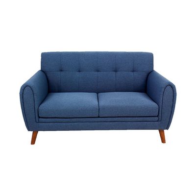 Clifford 2-Seater Fabric Sofa - Dark Blue - With 2-Year Warranty