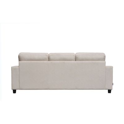 Ramu 3-Seater Fabric Sofa - Beige - With 2-Year Warranty