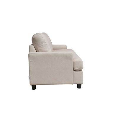 Ramu 3-Seater Fabric Sofa - Beige - With 2-Year Warranty