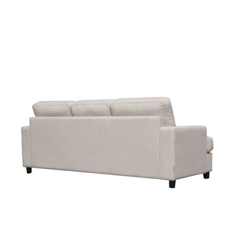 Ramu 3-Seater Fabric Sofa - Beige - With 2-Year Warranty