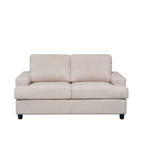 Ramu 2-Seater Fabric Sofa - Beige - With 2-Year Warranty