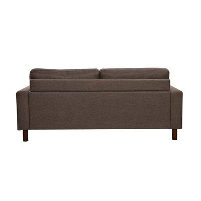إسكانور - أريكة قماش 3 مقاعد - بني - مع ضمان لمدة عامين