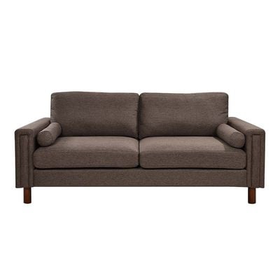 Escanor 3-Seater Fabric Sofa - Brown - With 2-Year Warranty