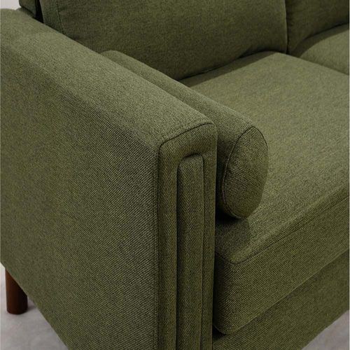 Escanor 3-Seater Fabric Sofa - Green - With 2-Year Warranty