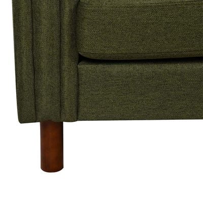 إسكانور - أريكة قماش بمقعدين - أخضر - مع ضمان لمدة عامين