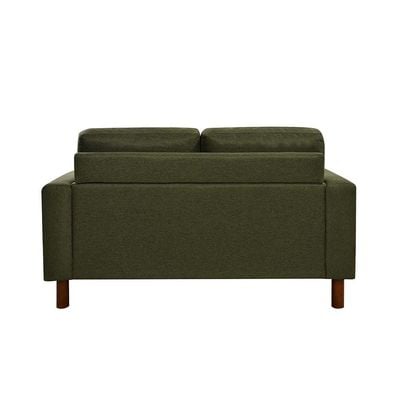 إسكانور - أريكة قماش بمقعدين - أخضر - مع ضمان لمدة عامين