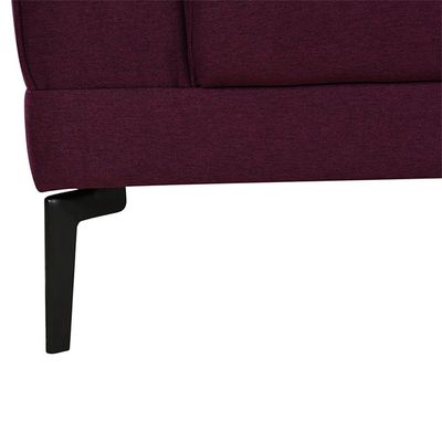 Clayton 2-Seater Fabric Sofa - Burgundy - With 2-Year Warranty