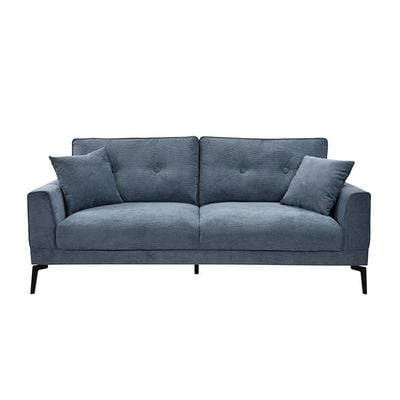 Clayton 5-Seater Fabric Sofa Set - Blue - With 2-Year Warranty