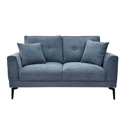 Clayton 5-Seater Fabric Sofa Set - Blue - With 2-Year Warranty