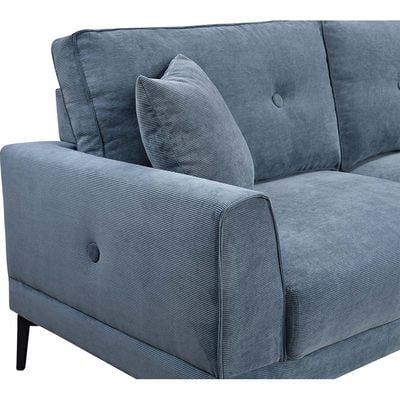 Clayton 5-Seater Fabric Sofa Set - Blue - With 2-Year Warranty