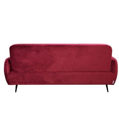 Axel 3-Seater Fabric Corner Sofa – Red – With 2-Year Warranty