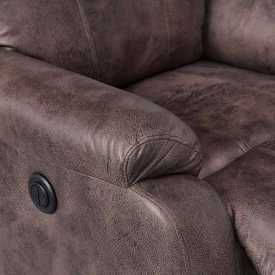 Cedar 1-Seater Power Motion Recliner - Chocolate - With 2-Year Warranty