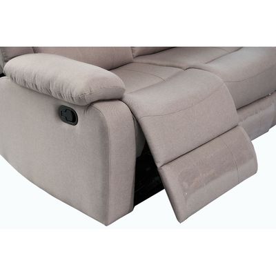 Homer 3+2+1 Seater Fabric Recliner - Light Brown