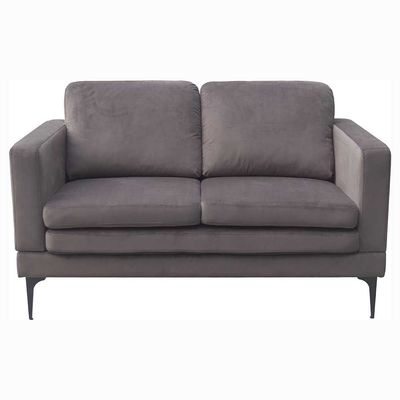 Turner 2-Seater Fabric Sofa - Dark Brown - With 2-Year Warranty