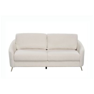 بريز -أريكة قماشية 3 مقاعد - أبيض - مع ضمان لمدة عامين
