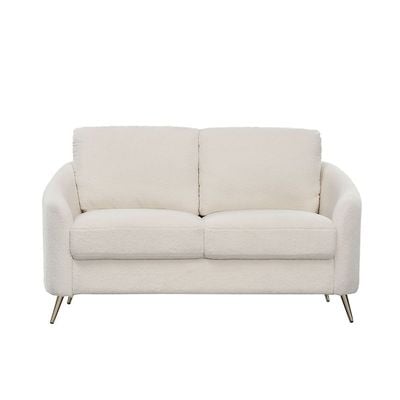 Breeze 2-Seater Fabric Sofa - White - With 2-Year Warranty