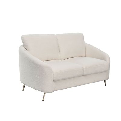 Breeze 2-Seater Fabric Sofa - White - With 2-Year Warranty