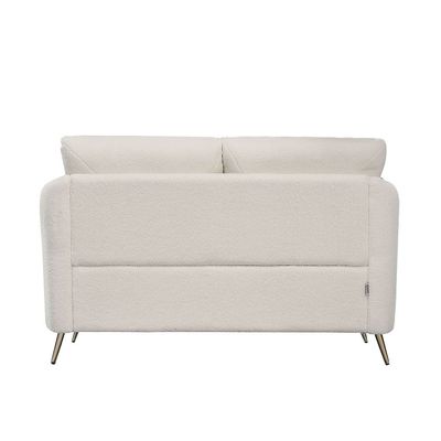 Breeze 2-Seater Fabric Sofa - White - With 2-Year Warranty