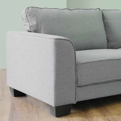 Valdez 3 Seater Fabric Sofa - Grey