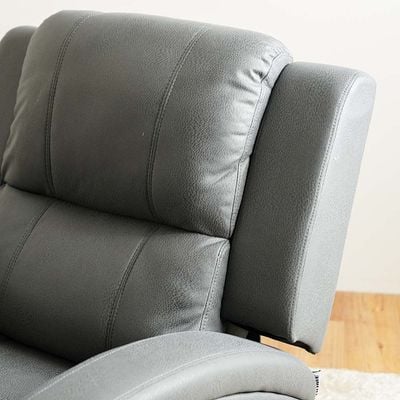 كريمسون - أريكة استرخاء قماشية بمقعد واحد - رمادي - مع ضمان لمدة عامين