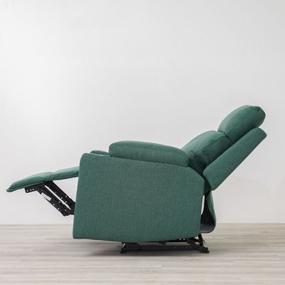 Taylor1-Seater Fabric Power Recliner with Massage Options & Cup Holder - Green - With 2-Year Warranty 