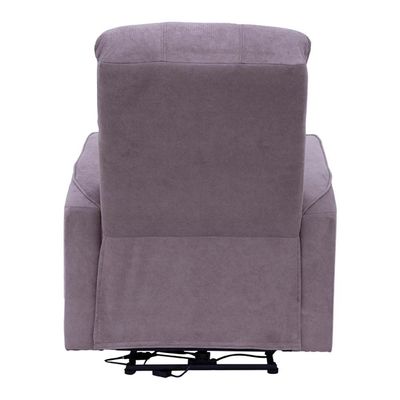 Bronx 1-Seater Fabric Recliner with USB - Brown - With 2-Year Warranty