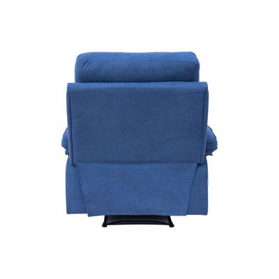 Mendoza 1-Seater Fabric Recliner - Blue - With 2-Year Warranty