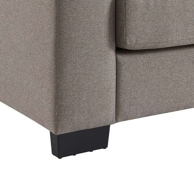 أريكة قماش بايرون 3 مقاعد - رمادي داكن - مع ضمان لمدة عامين