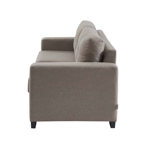 Byron 3-Seater Fabric Sofa - Taupe - With 2-Year Warranty