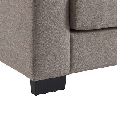 Byron 5-Seater Fabric Sofa Set - Taupe - With 2-Year Warranty