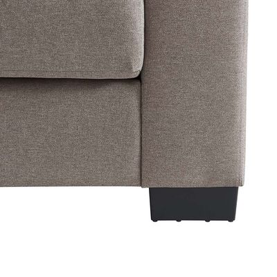 Byron 5-Seater Fabric Sofa Set - Taupe - With 2-Year Warranty