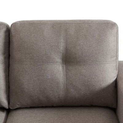 Byron 2-Seater Fabric Sofa - Taupe - With 2-Year Warranty