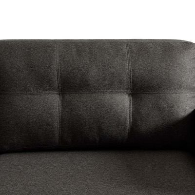 Byron 3-Seater Fabric Sofa - Charcoal - With 2-Year Warranty