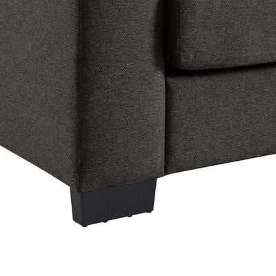 Byron 3-Seater Fabric Sofa - Charcoal - With 2-Year Warranty